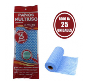 Pano de Limpeza Azul em Rolo c/ 25 REF. MH774-30 Cx. 24 Image